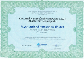 Kvalitní a bezpečná nemocnice 2021